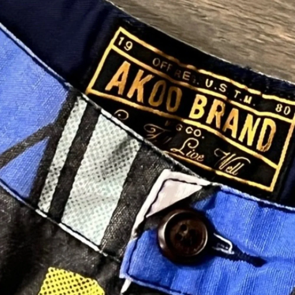 Akoo Shorts Cartoon Pearl Driver new Mens Size 36